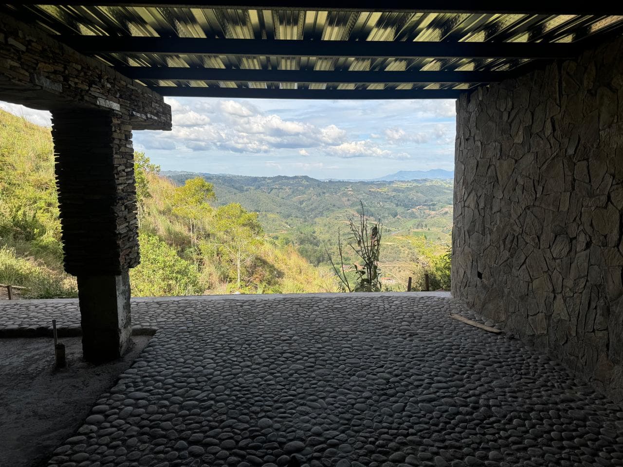 Zona húmeda en piedra natural